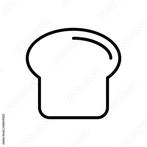 Bread icon vector stock.