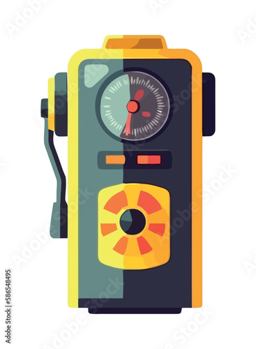 yellow multimeter electric device tech
