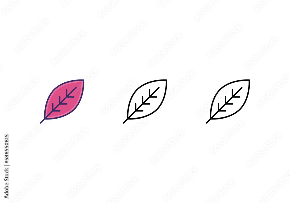 Leaf icon vector stock. Leaf icon vector stock.