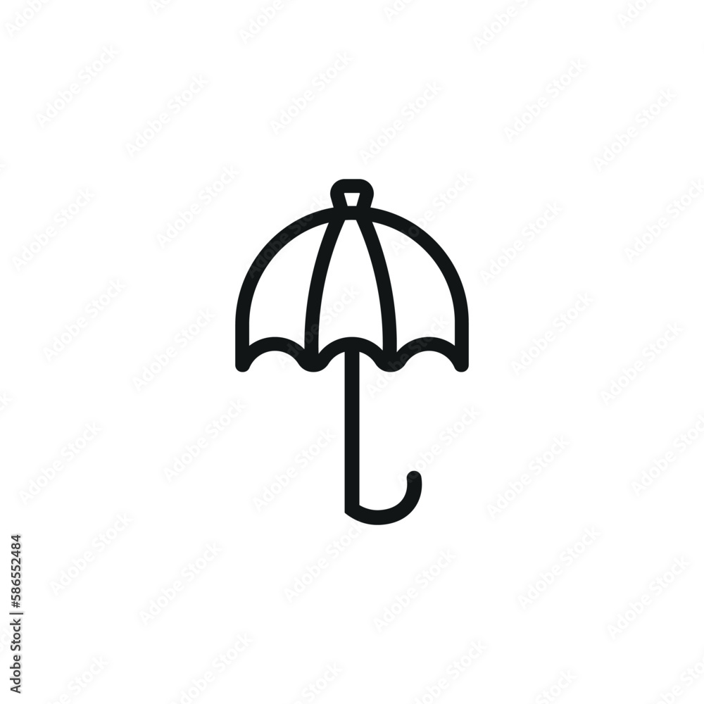 umbrella line icon. Rainy day concept umbrella line icon. Rainy day concept