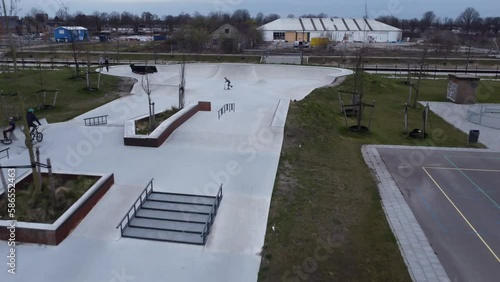 `flying over Skate park  photo