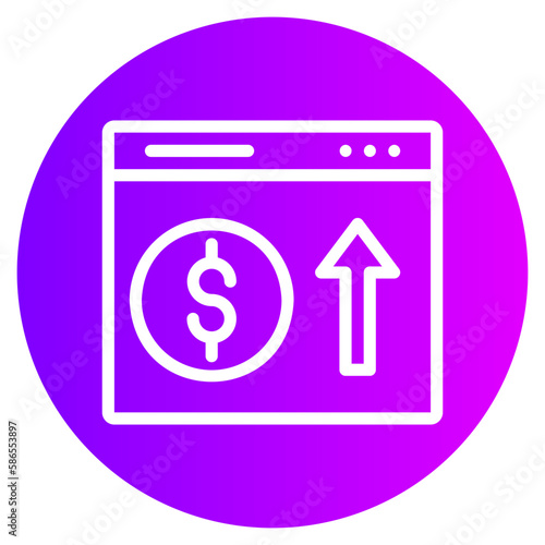 monetization gradient icon