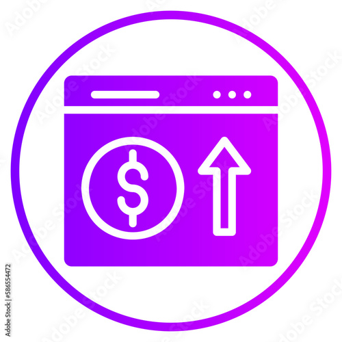 monetization gradient icon