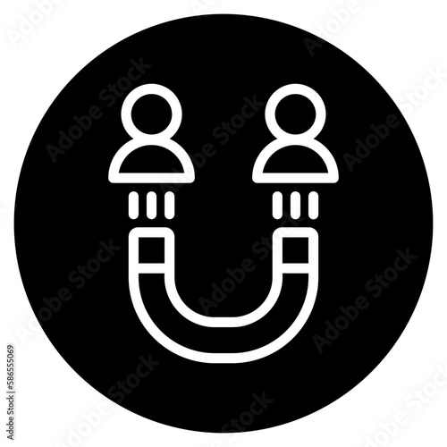 attraction glyph icon