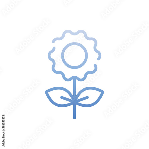 Flower icon. Suitable for Web Page, Mobile App, UI, UX and GUI design.