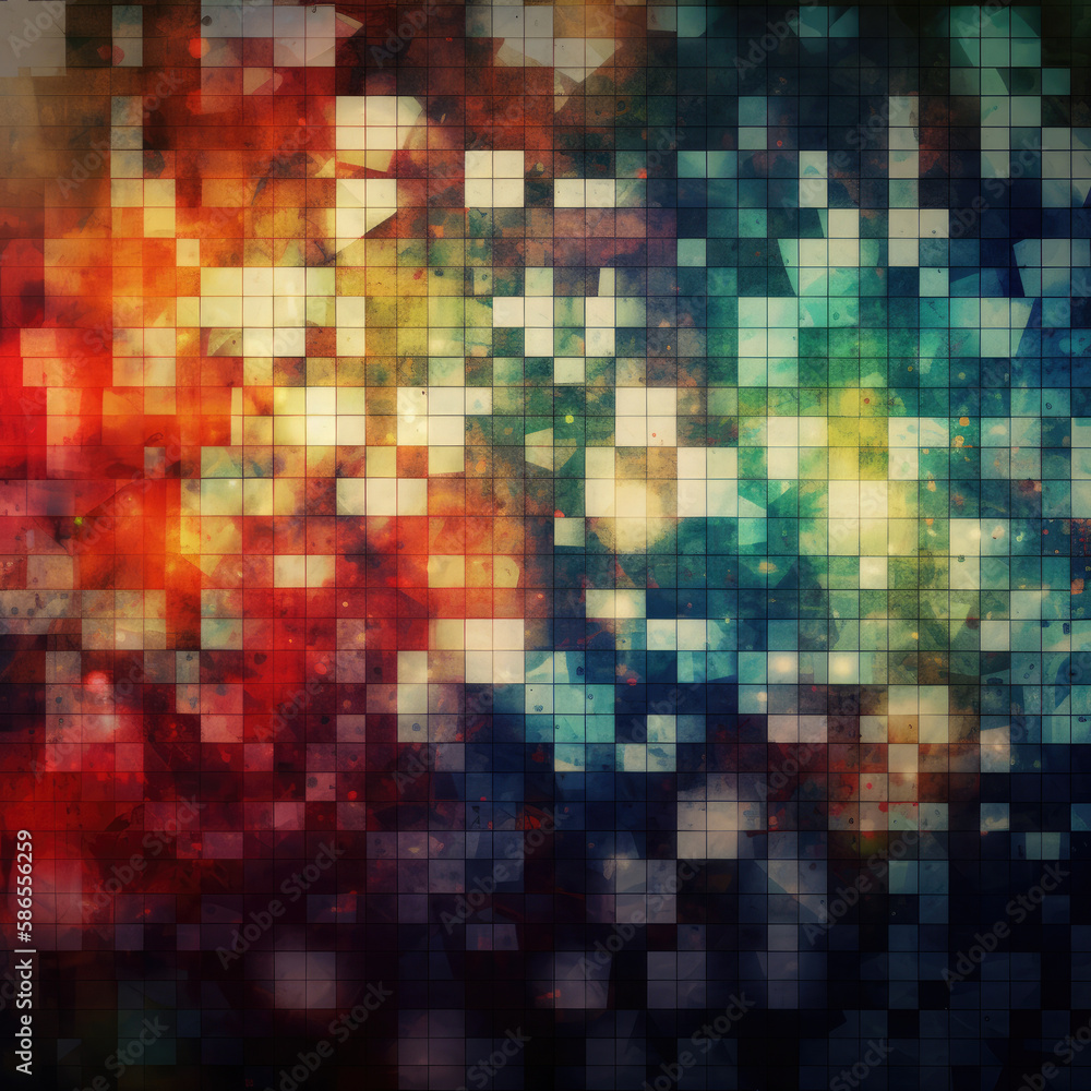 abstract background with squares created with generative AI