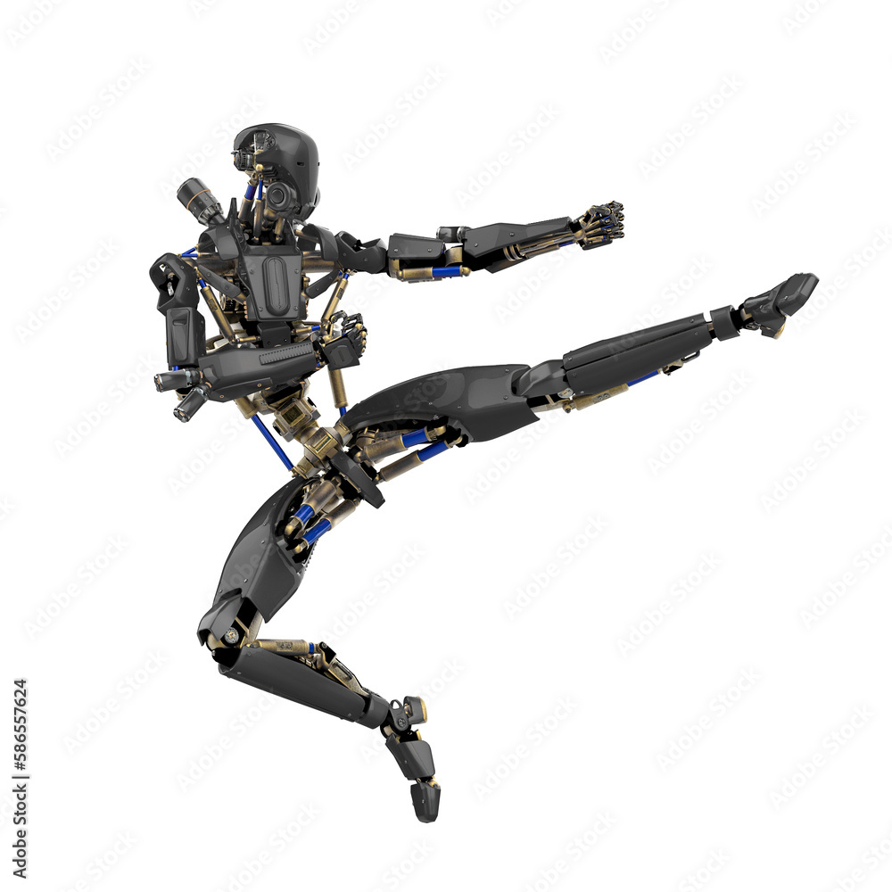 super robot in karate jump super robot in karate jump
