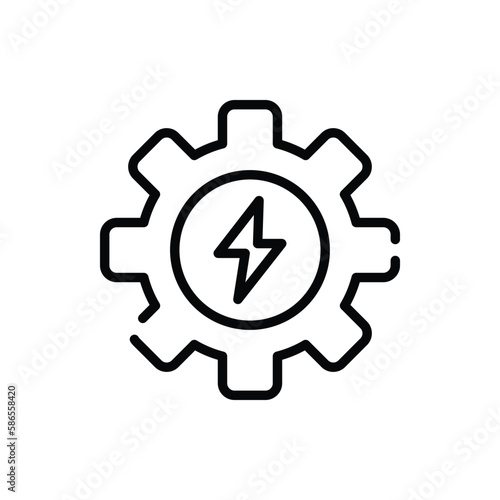 Energy icon. Suitable for Web Page, Mobile App, UI, UX and GUI design.