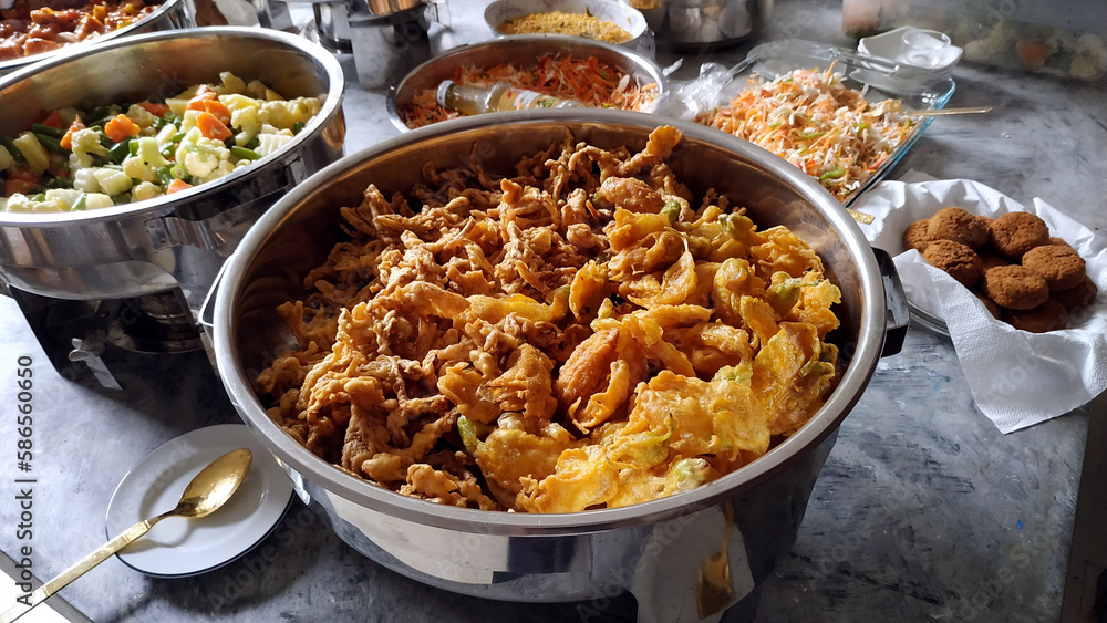 Fototapeta premium Vegan buffet in Sri Lanka.