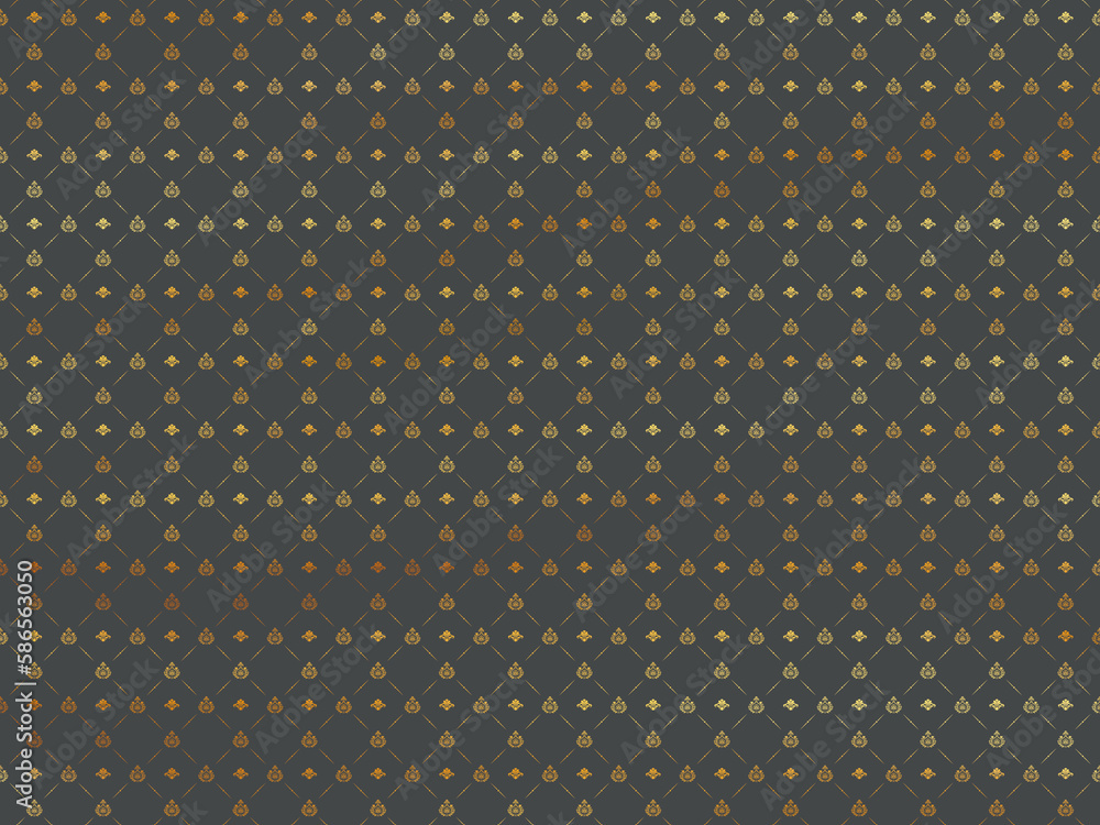 Goldende Ornamente auf dunklem Hintergrund