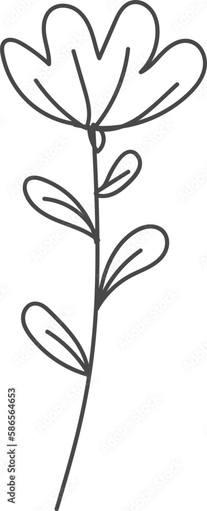 Floral doodle design Flowers doodle Floral doodle design Flowers doodle