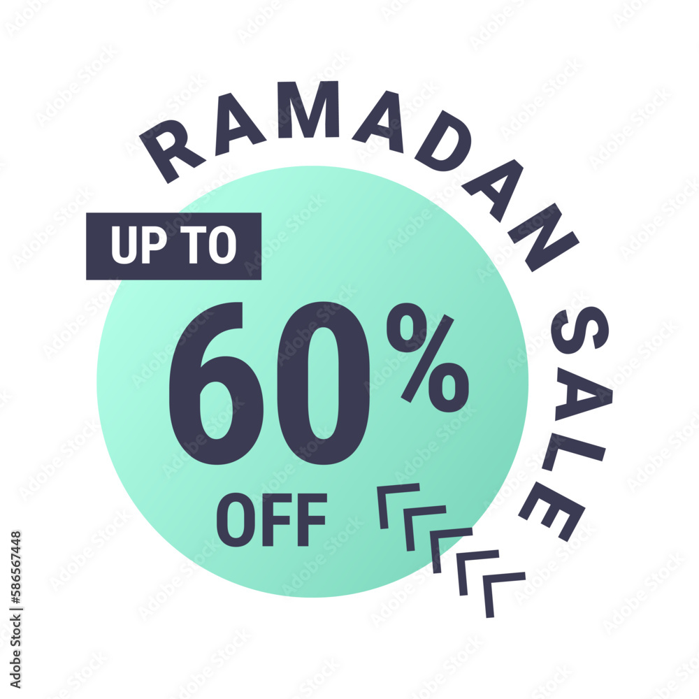 Ramadan Super Sale Get Up to 60% Off on Dotted Background Banner