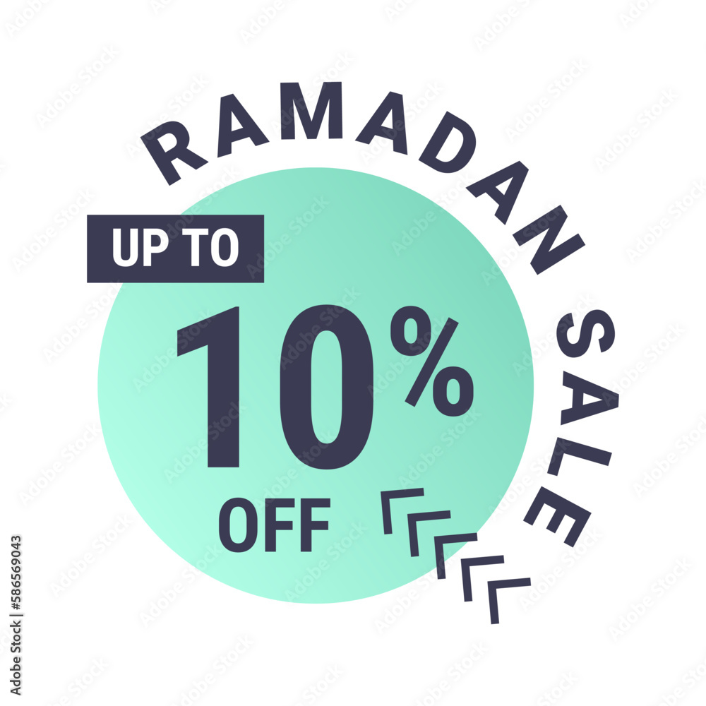 Ramadan Super Sale Get Up to 10% Off on Dotted Background Banner