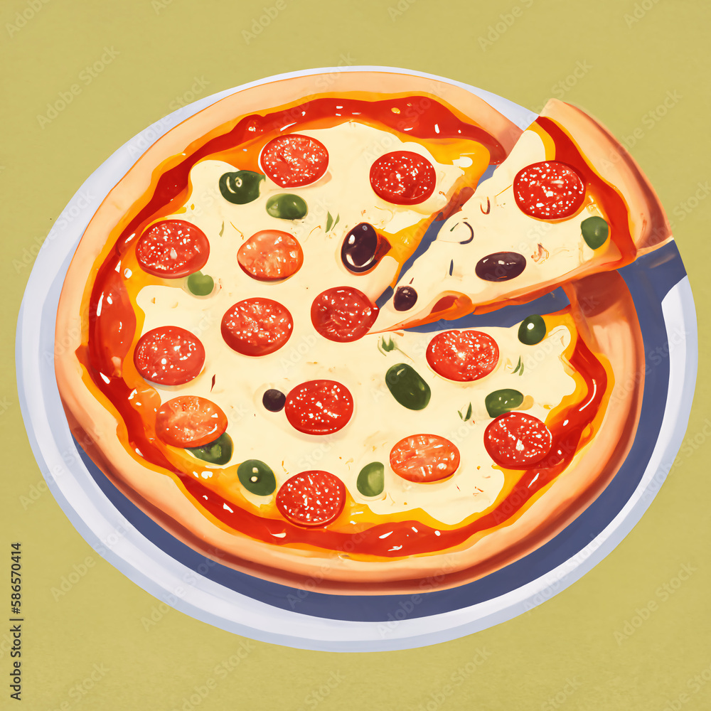 美味しそうな食べ物のイラスト(AI generated image) 美味しそうな食べ物のイラスト(AI generated image)