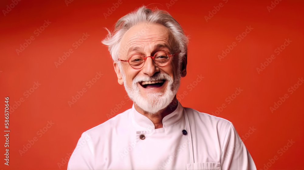 Sympathischer Empathischer Mann Erklärt hat Spaß Illustration Background Cover Magazin Digital Art (Generative AI) Kunst Sozial