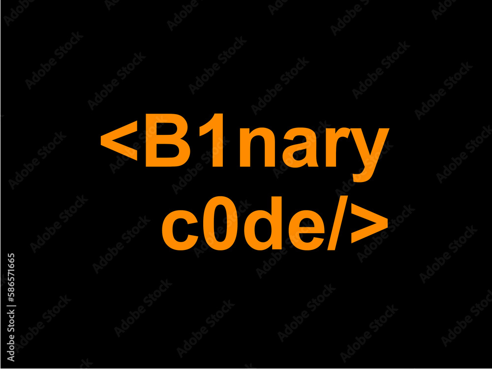 Obraz premium Binary code