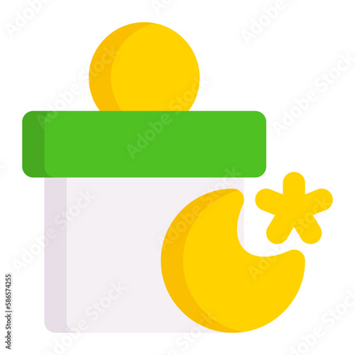 Infaq in flat icon. Charity, donation, ramazan, moslem, islamic, mubarak