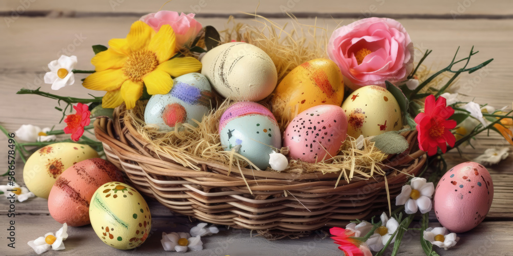 Easter image postcard Generative AI Easter image postcard Generative AI
