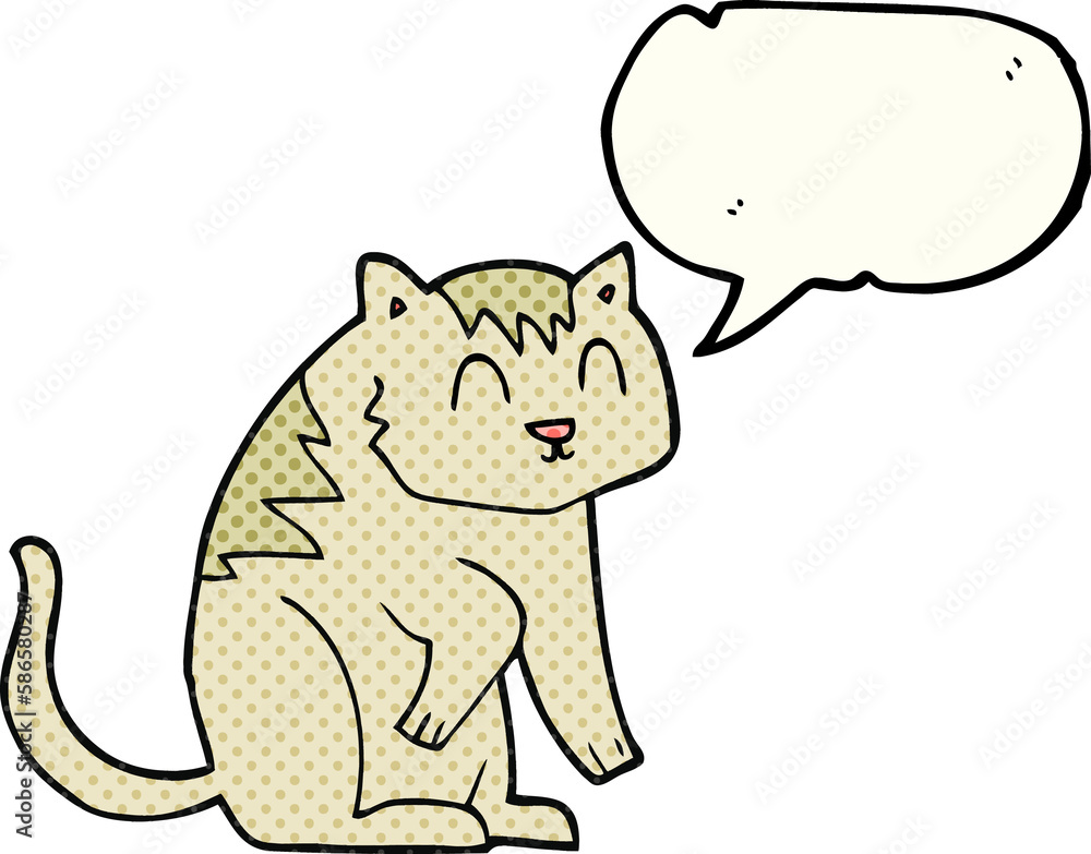 comic book speech bubble cartoon cat comic book speech bubble cartoon cat