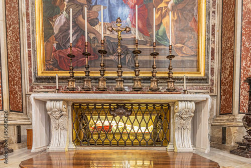 Chapel of the Annunciation in St. Peter's Basilica. Vatican City