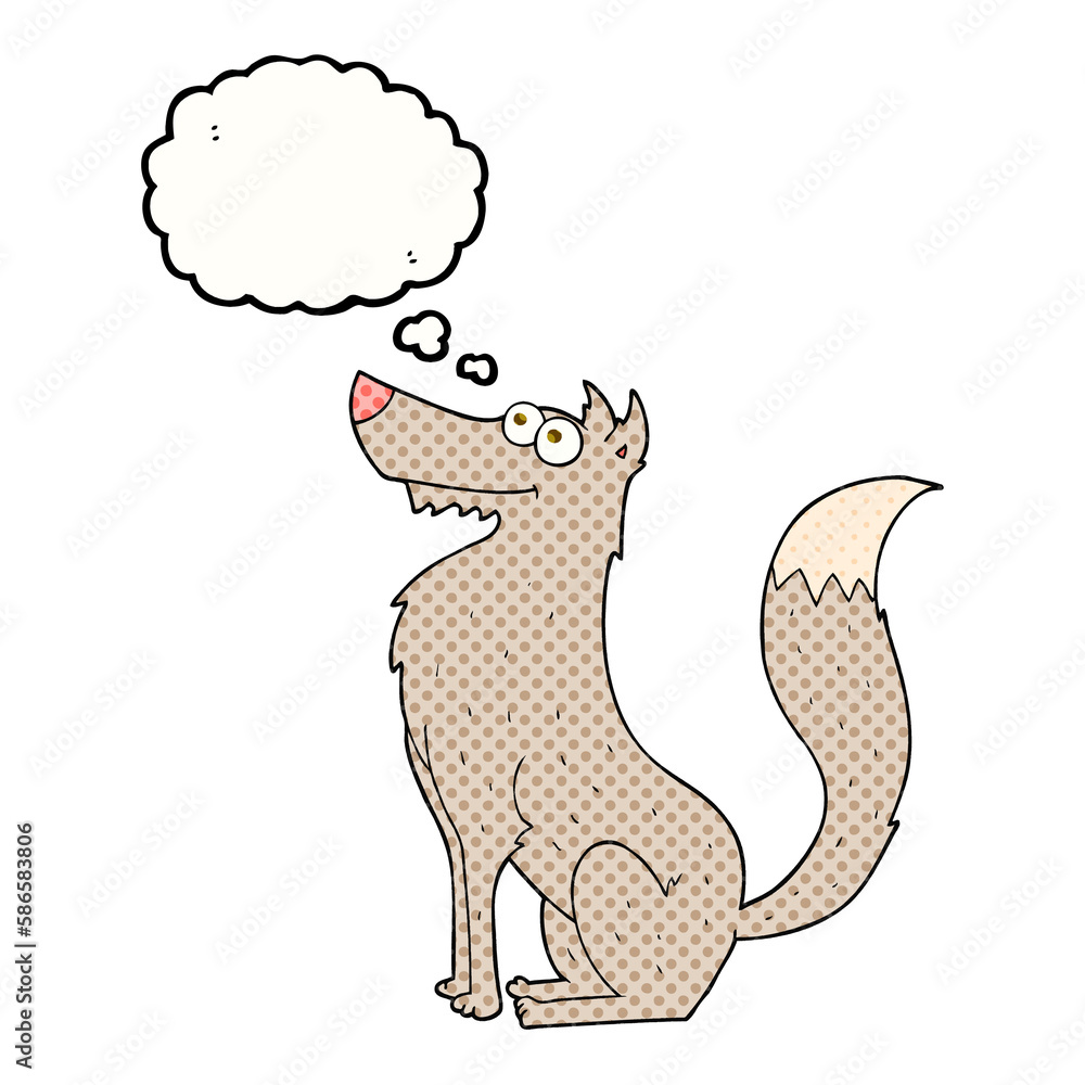 thought bubble cartoon wolf thought bubble cartoon wolf