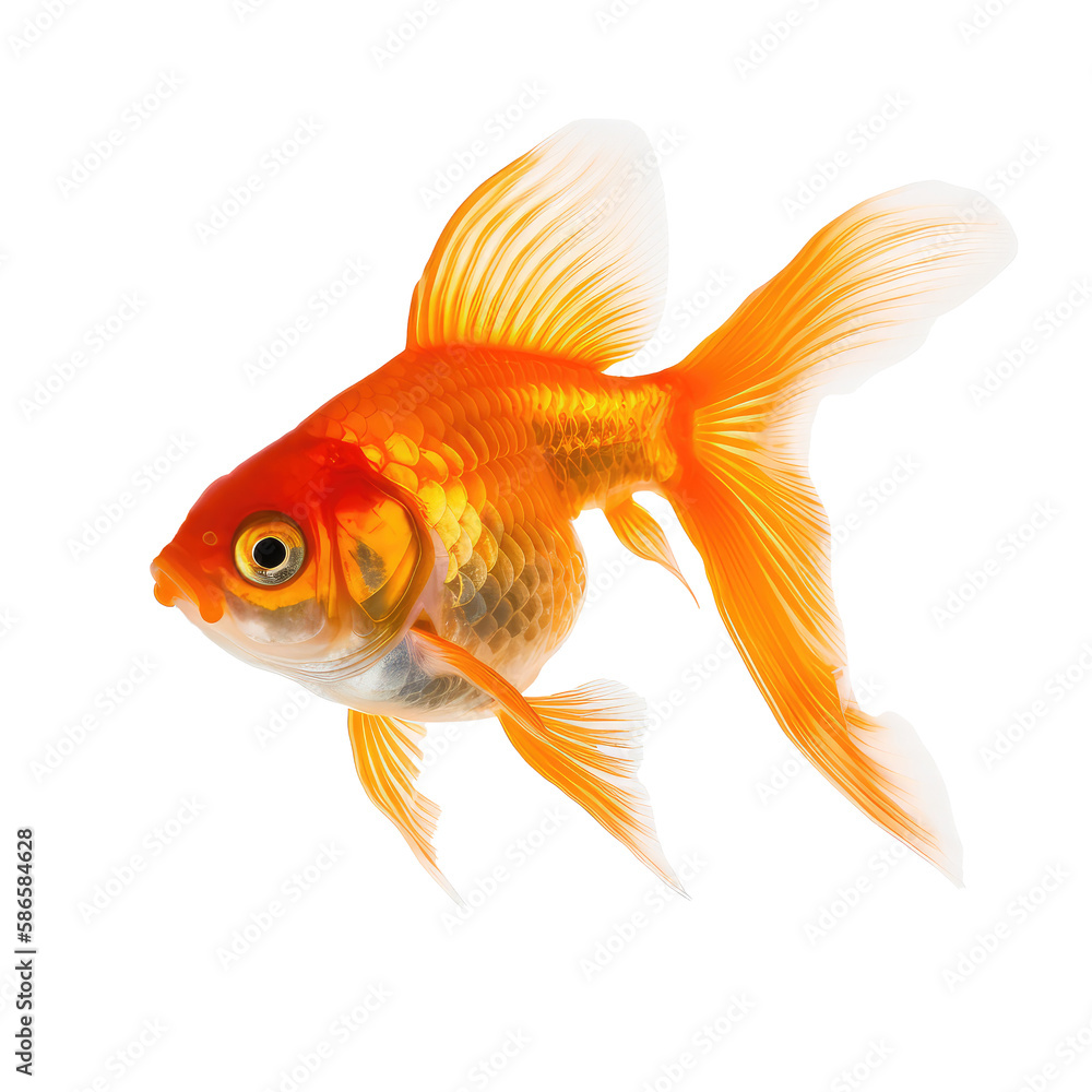 goldfish isolated on white goldfish isolated on white
