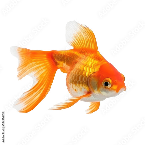 goldfish isolated on white © purich