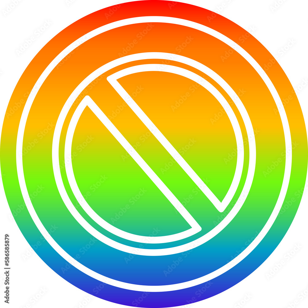 generic stop circular in rainbow spectrum generic stop circular in rainbow spectrum