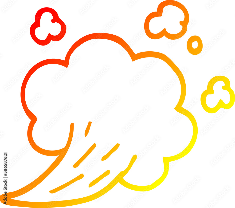 warm gradient line drawing cartoon expression bubble warm gradient line drawing cartoon expression bubble
