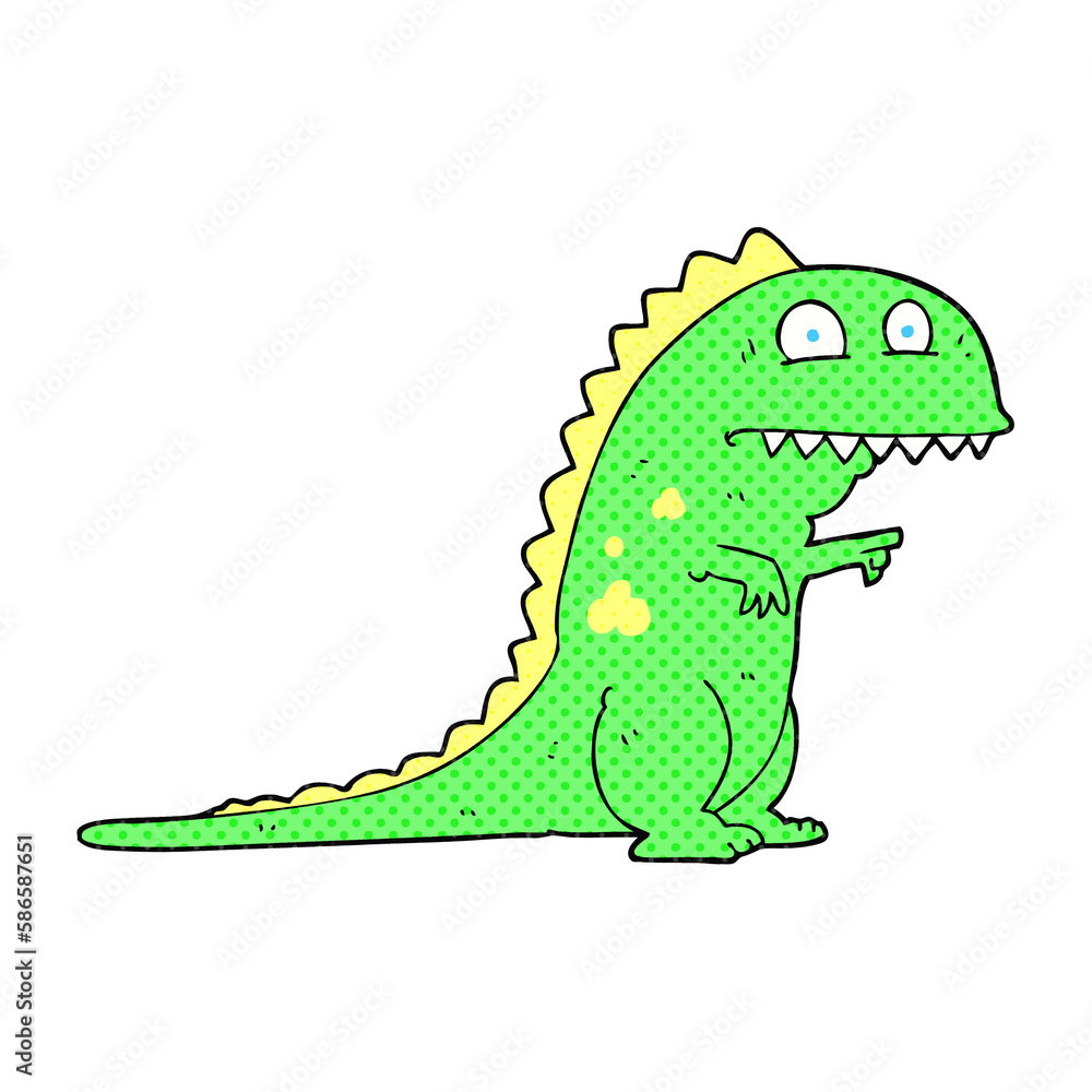 Fototapeta premium cartoon dinosaur