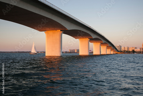John Ringling Causeway Sarasota Skyline Florida © Syd
