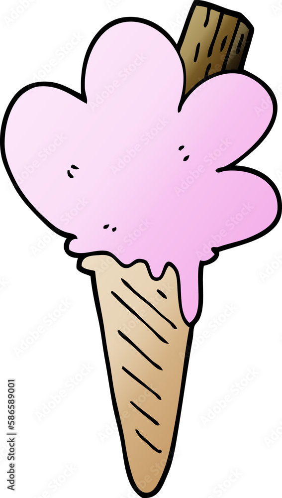 cartoon doodle ice cream cone cartoon doodle ice cream cone
