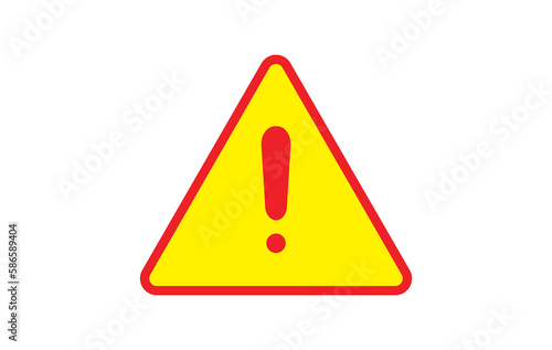 Exclamation - caution icon vector design template
