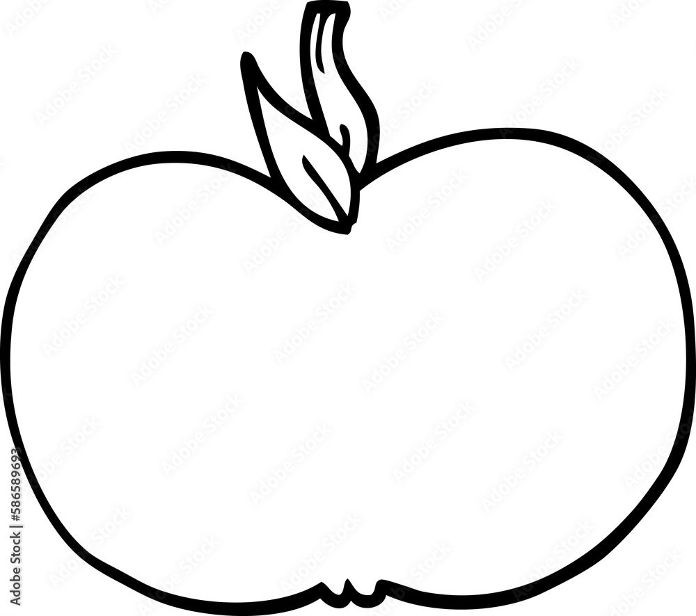 line drawing cartoon juicy apple line drawing cartoon juicy apple