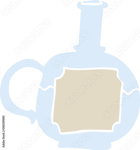 cartoon doodle of potion bottle