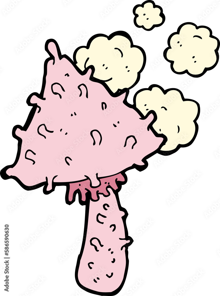 cartoon weird mushroom cartoon weird mushroom