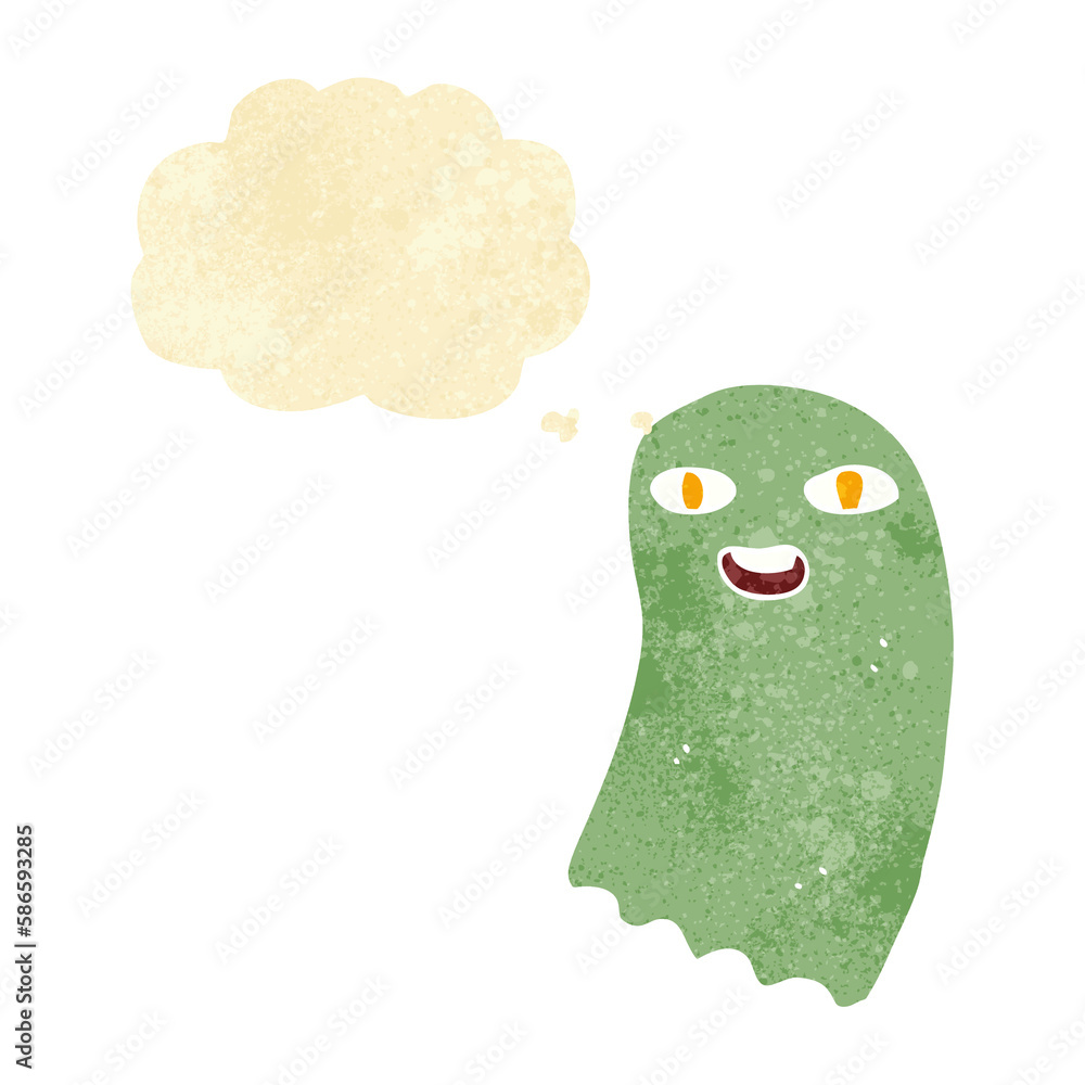 funny cartoon ghost with thought bubble funny cartoon ghost with thought bubble