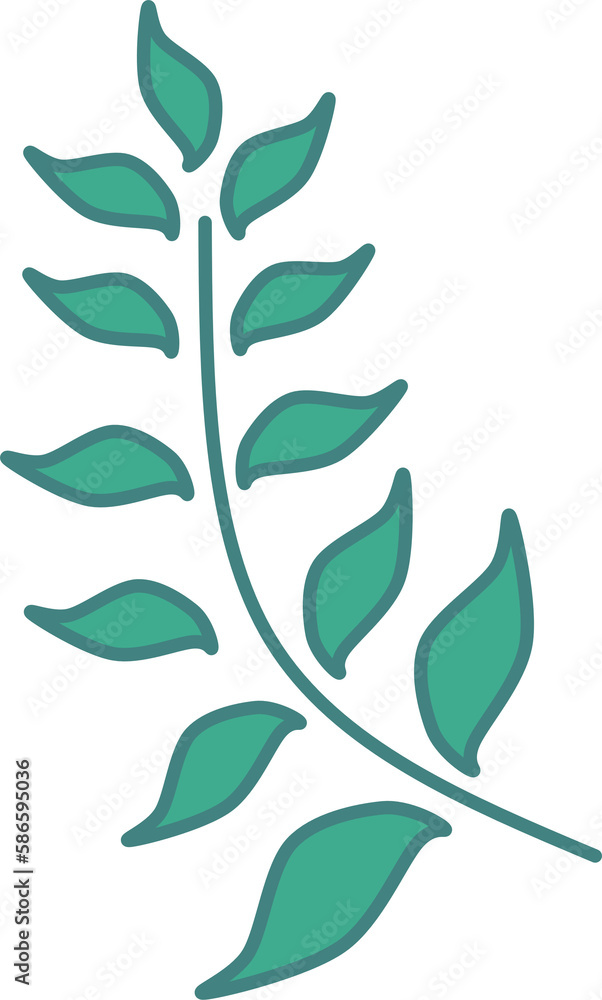 branch with leaves branch with leaves