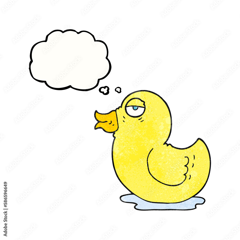 thought bubble textured cartoon rubber duck thought bubble textured cartoon rubber duck