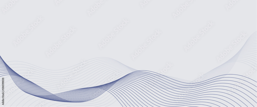 Minimalist and elegant wavy line background design, dynamic line background illustration. Good for background, backdrop, banner, card.