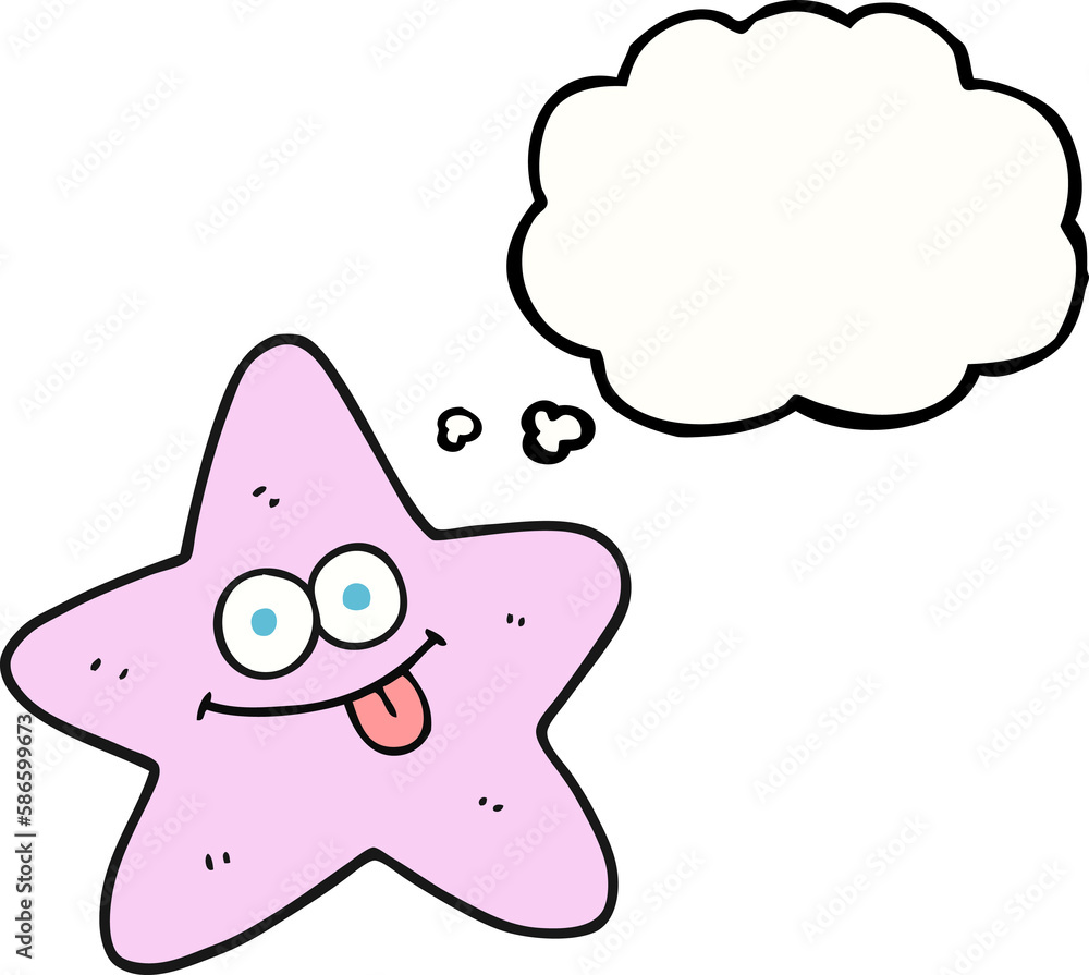 thought bubble cartoon starfish thought bubble cartoon starfish