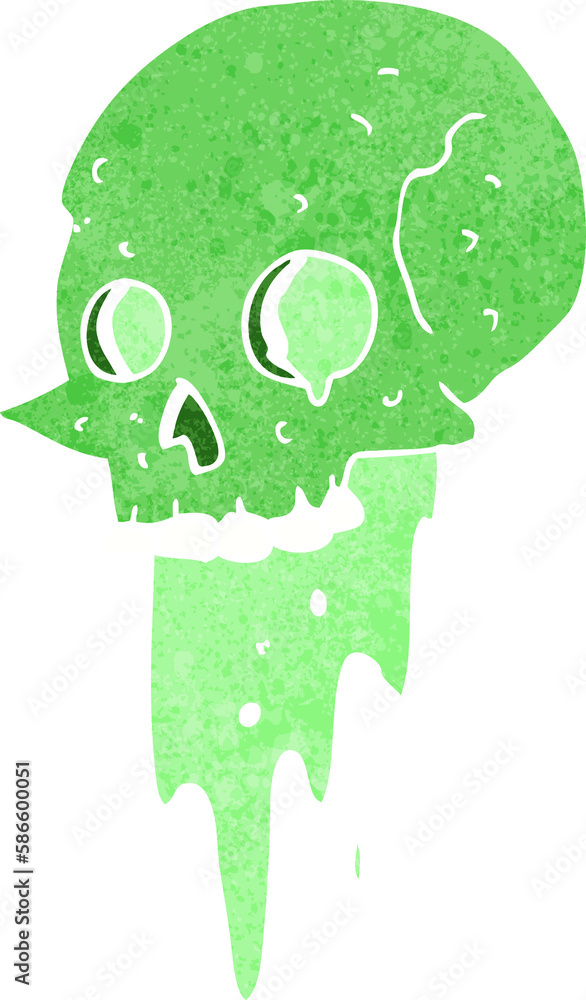 gross halloween skull cartoon gross halloween skull cartoon