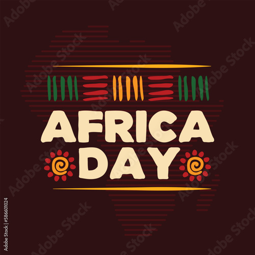 Africa day celebrations design template