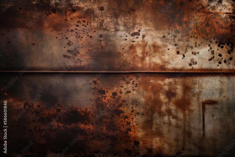 Fototapeta premium Vintage Grunge Rusty Copper Bronze Metal Texture Background