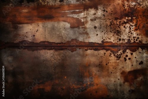 Vintage Grunge Rusty Copper Bronze Metal Texture Background