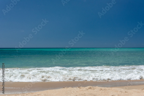 Sea view from the shore. blue sea. tropical sea. Beach. Walk along the shore of the beach.  