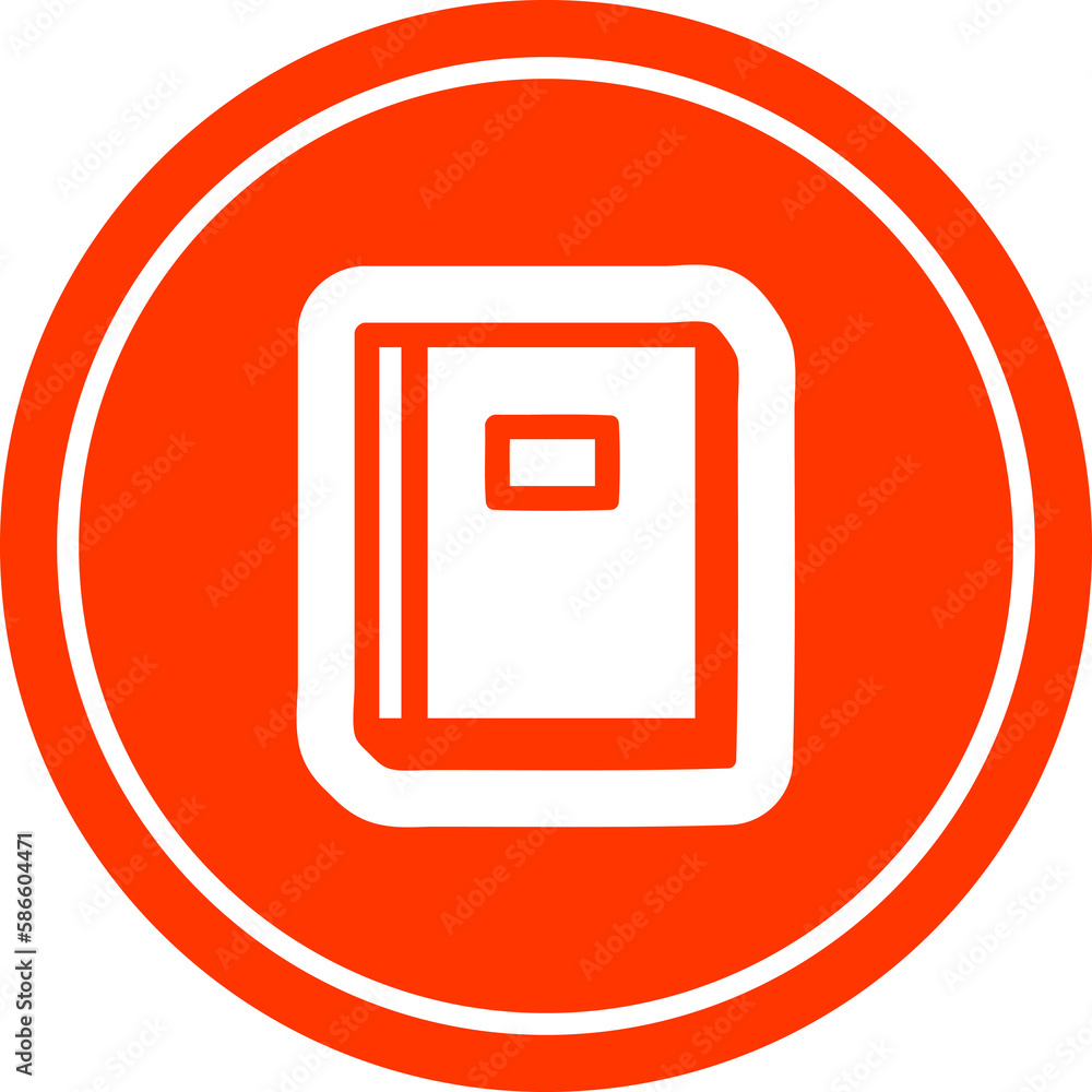 educational book circular icon educational book circular icon