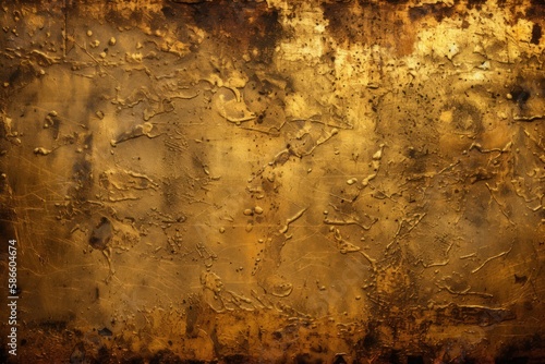 Gold Weathered Metal Texture Background