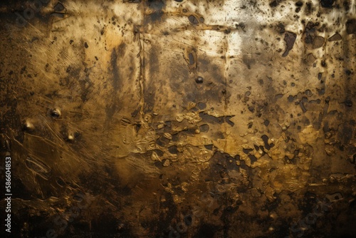 Gold Weathered Metal Texture Background