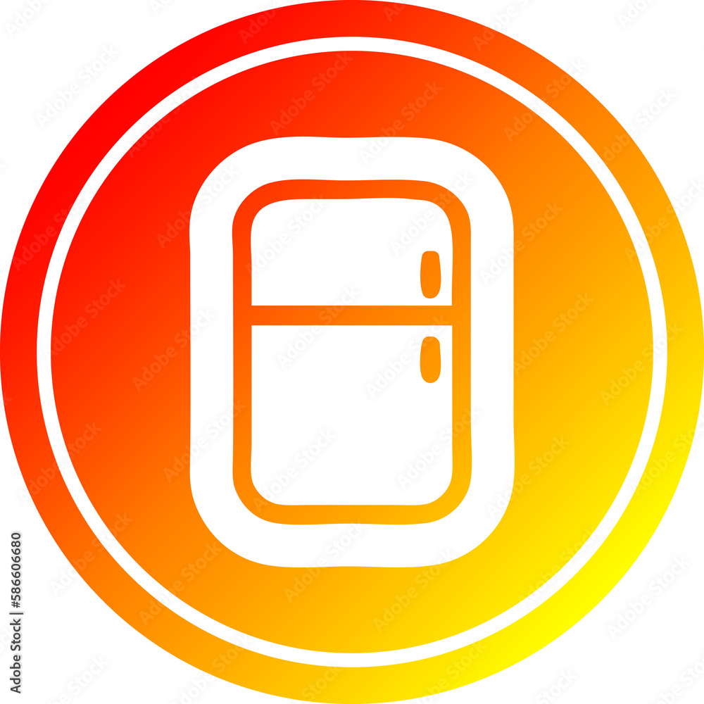 kitchen refrigerator circular in hot gradient spectrum kitchen refrigerator circular in hot gradient spectrum